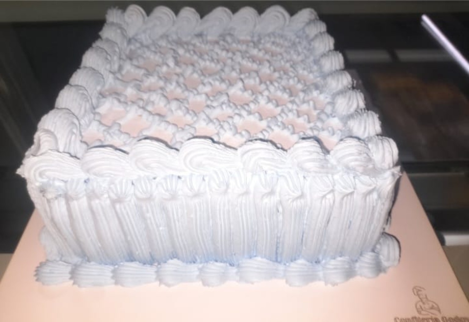 Torta celebración cuadrada grande